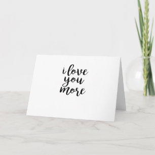 Carte Je t'aime plus design d'amour élégant 