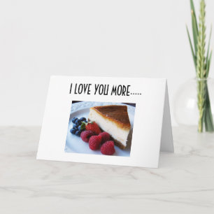 CARTE JE T'AIME PLUS QUE CHEESECAKE
