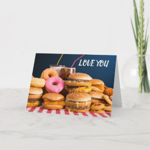 Carte Je t'aime PLUS QUE **LA NOURRITURE**