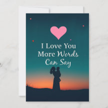 'Je t'aime plus que les mots ne peuvent le dire'
