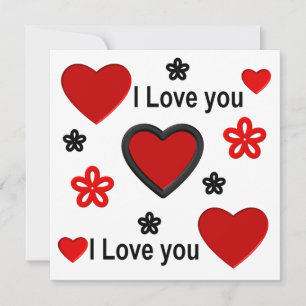 Carte Je t'aime...plus que n'importe quel mot ne peut le
