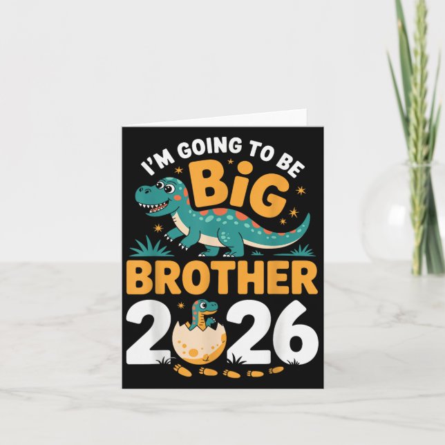 Carte Je vais être Big Brother 2026 - Grossesse Dino (Devant)