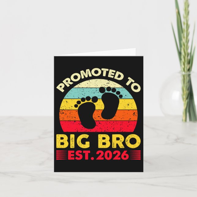 Carte Je Vais Être Un Big Brother 2026 Promu À Big (Devant)