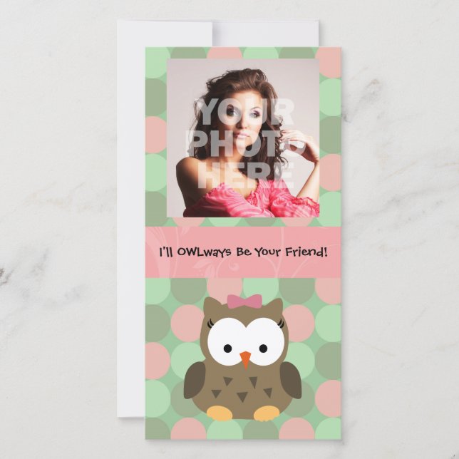 Carte Je vais OWLways être votre ami (Devant)
