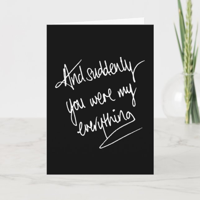 CARTE JE VEUX FAIRE DE VOTRE ANNIVERSAIRE LE MEILLEUR EN (Devant)