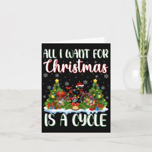 Carte Je Veux Pour Noël Est Un Cycle Des Lumières Arbre
