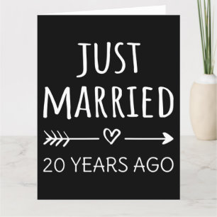 Carte Je Viens De Me Marier Il Y A 20 Ans