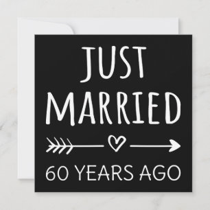 Carte Je Viens De Me Marier Il Y A 60 Ans