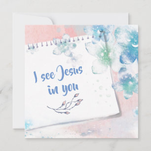 Carte Je vois Jésus en Toi