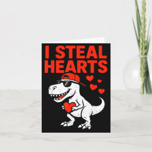 Carte Je vole des coeurs Trex Dino Bébé Garçon Saint-Val