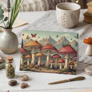 Carte Je voulais juste dire bonjour ! Champignons fant