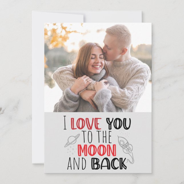 Carte je vous aime romantique Saint Valentin / photo ann (Devant)