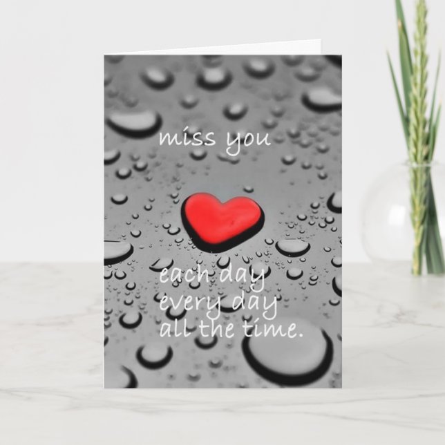 CARTE JE "VOUS MANQUE" ET JE "VOUS VEUX" (Devant)
