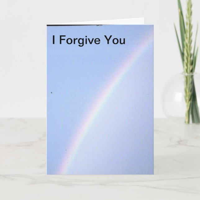 Carte Je Vous Pardonne Poème (Devant)