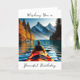Carte Je vous souhaite un anniversaire paisible   Thème 