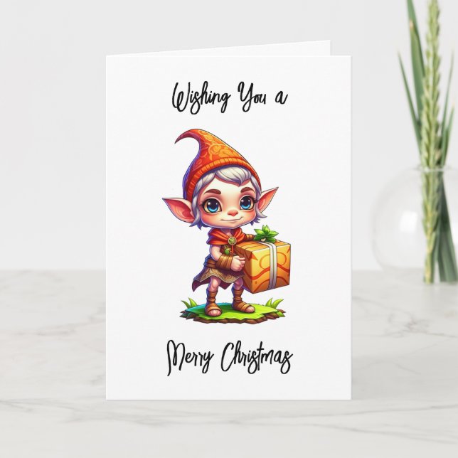 Carte Je vous souhaite un joyeux Noël et une bonne année (Devant)