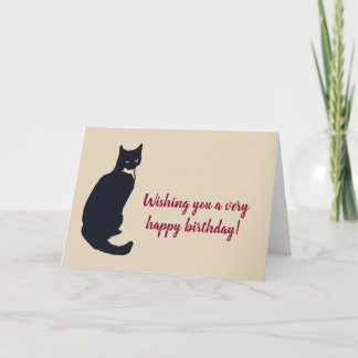 Carte Je vous souhaite un très heureux chat anniversaire