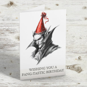 Carte Je vous souhaite un vampire d'anniversaire fang-ta