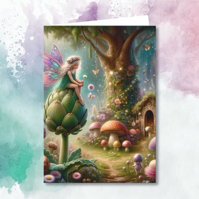 Carte Je vous souhaite une journée magique | Fée sur Art (Créateur téléchargé)