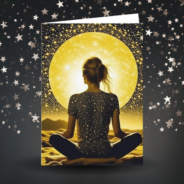 Carte Je vous souhaite une journée paisible | Méditation (Créateur téléchargé)