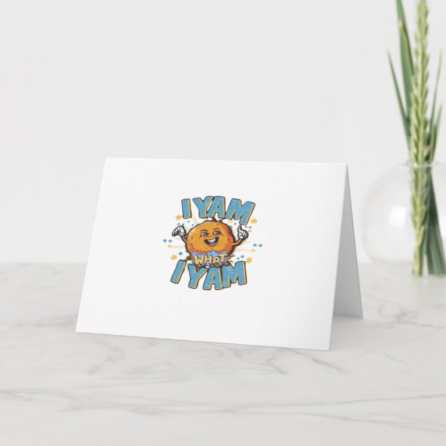 Carte Je Yam Ce Que Je Yam Design Classique Pour Thanksg (Devant)