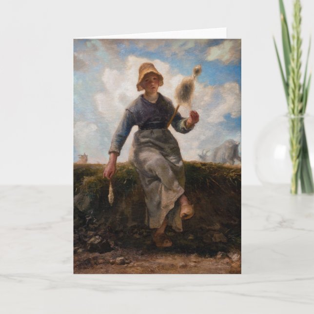 Carte Jean-Francois Millet - La fillette (Devant)
