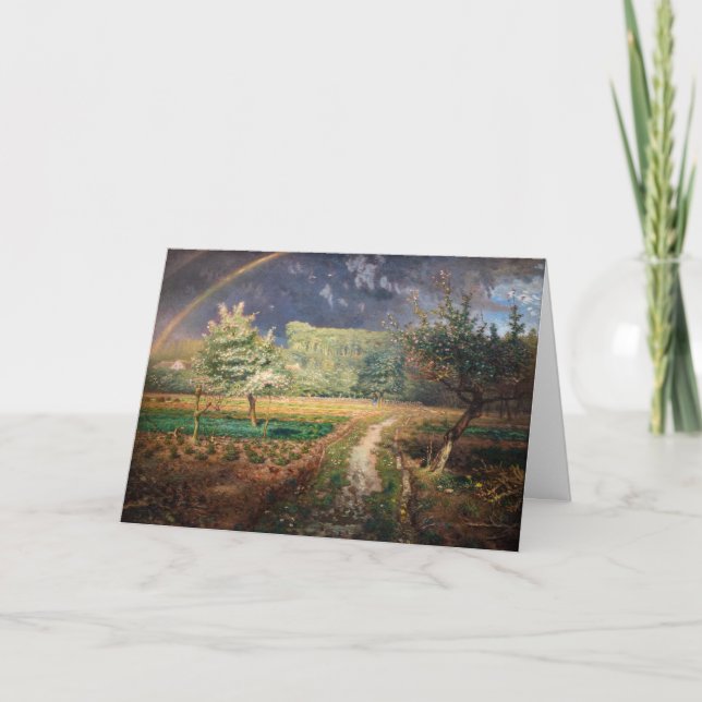 Carte Jean-François Millet - Printemps à Barbizon (Devant)