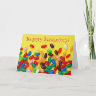 Carte Jelly haricots heureux anniversaire pour les enfan