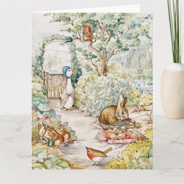 Carte Jemima Puddle Duck dans le jardin de M. Mc Gregor (Devant)