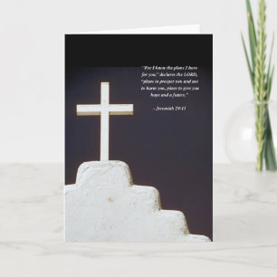 Carte JEREMIAH 29:11 Verse de la Bible