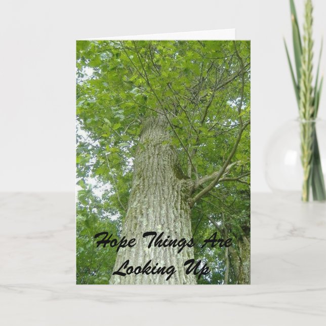 Carte J'Espère Que Les Choses Vont Vers Le Haut (Devant)