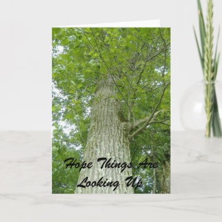 Carte J'Espère Que Les Choses Vont Vers Le Haut