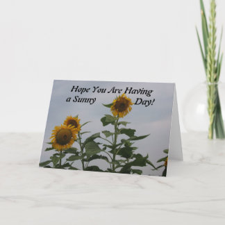 Carte J'Espère Que Vous Avez Une Journée Ensoleillée ! C