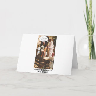 Carte Jésus 1er miracle comme un Zombie