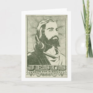 Carte Jésus a besoin de votre argent