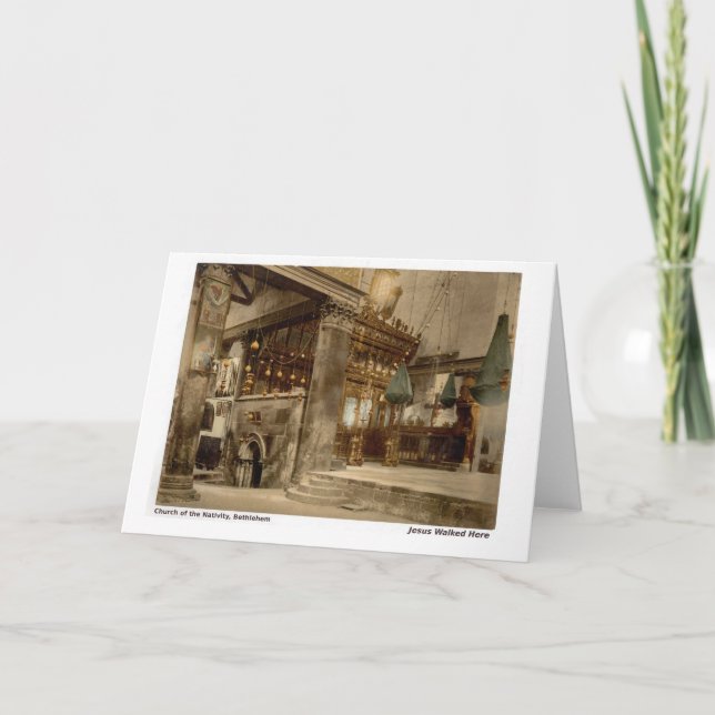 Carte Jésus a marché ici : Bethlehem (Devant)