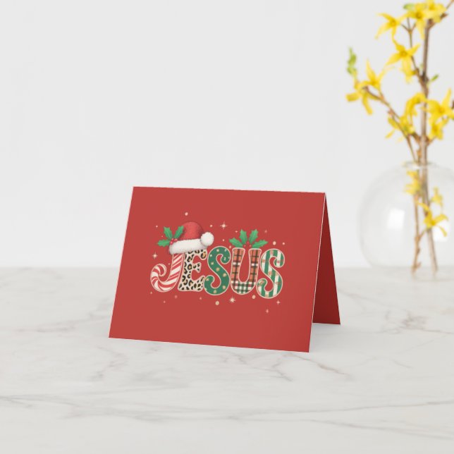 Carte Jésus chrétien Religieux Dire Foi Bible Verse (Fleur jaune)