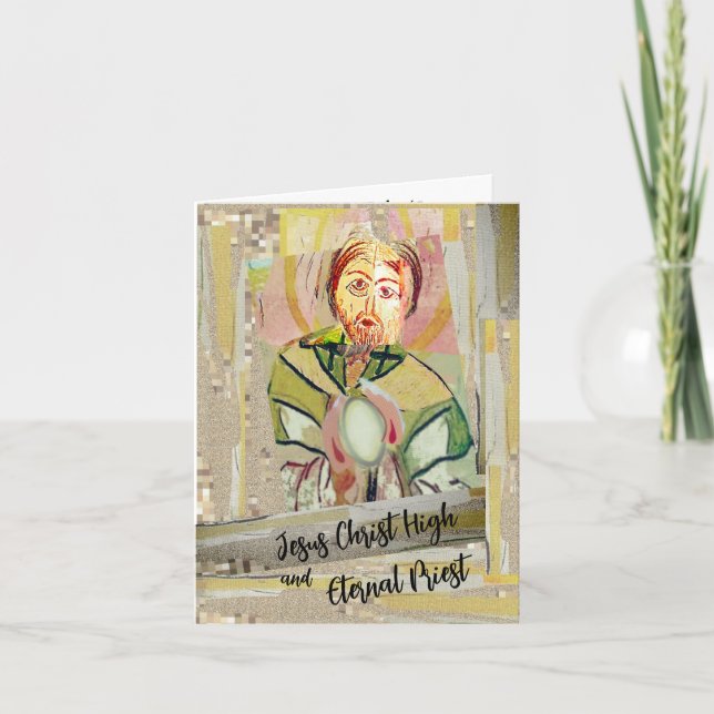 Carte Jésus-Christ et prêtre éternel (Devant)