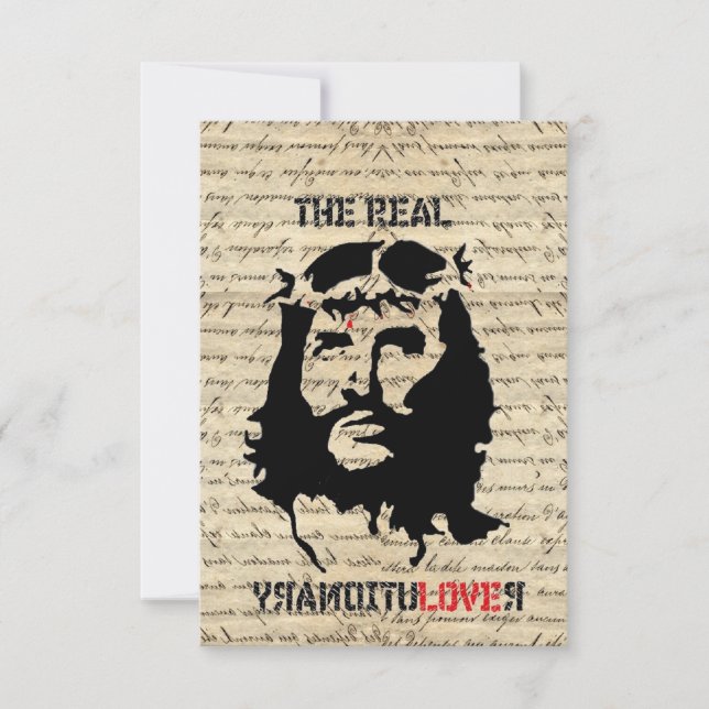 Carte Jésus-Christ révolutionnaire (Devant)