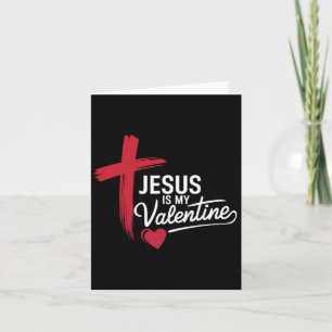 Carte Jésus est mon amour de la Saint-Valentin chrétien 