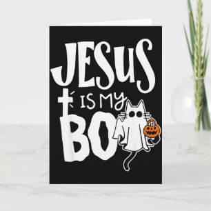 Carte Jésus Est Mon Chéri - Drôle Chat Effrayant Noël Ch