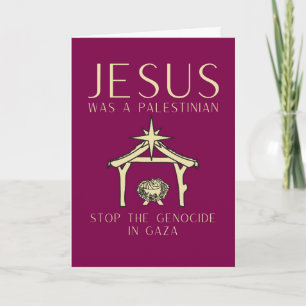 Carte Jésus était un Noël palestinien Gaza Droits de l'H