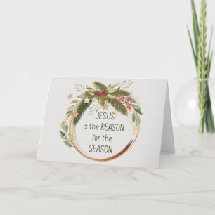 Carte Jésus is the reason for the season Christmas