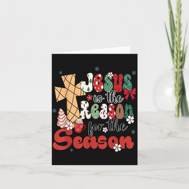 Carte Jesus Is The Reason For The Season Christmas Jesus (Devant)
