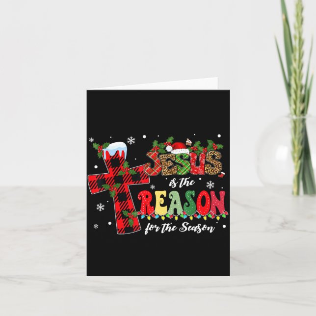 Carte Jesus Is The Reason For The Season Christmas Xmas  (Devant)