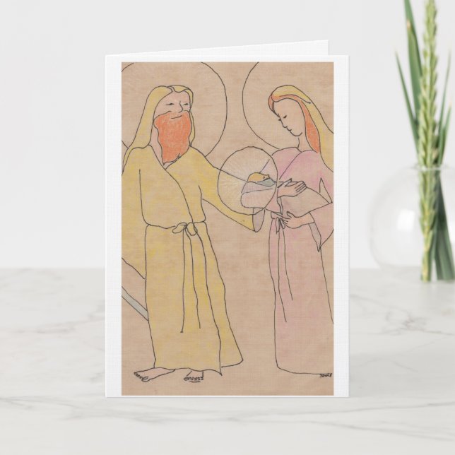Carte Jesus Joseph and Mary (Devant)