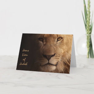 Carte Jesus Lion of Judah Inspirationnal Christian Quote