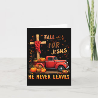 Carte Jésus Ma Saison Préférée Automne Chrétien Action d