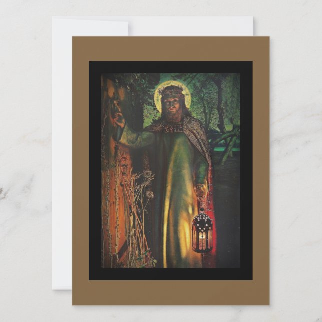 Carte Jésus se tient à la porte et frappe (Devant)