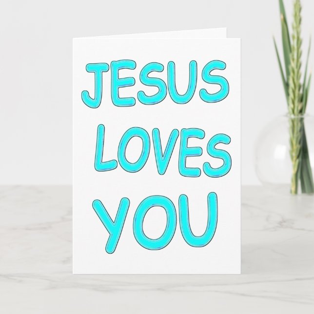 Carte Jésus t'aime (Devant)